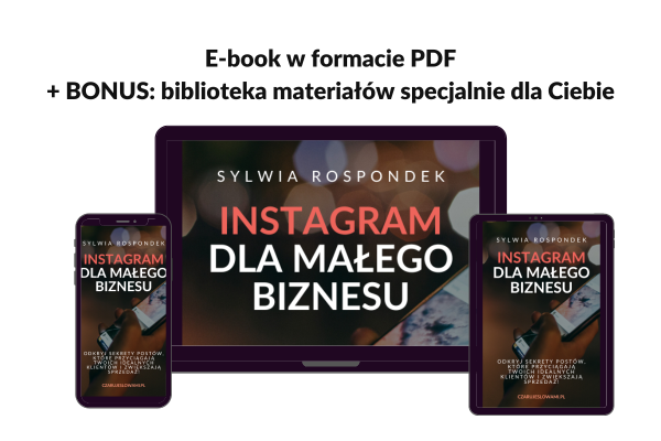 e-book "Instagram dla małego biznesu" wskazówki odporne na zmiany algorytmu dla soloprzedsiębiorczyń
